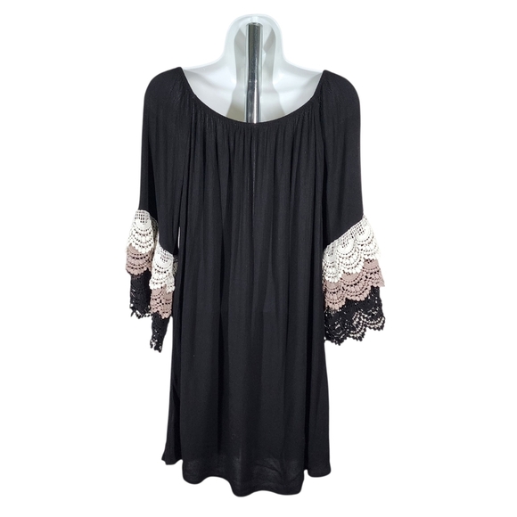 UMGEE BOHO CROCHET SLEEVES DRESS - Picture 4 of 10